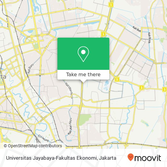 Universitas Jayabaya-Fakultas Ekonomi, Pulogadung 13210 map