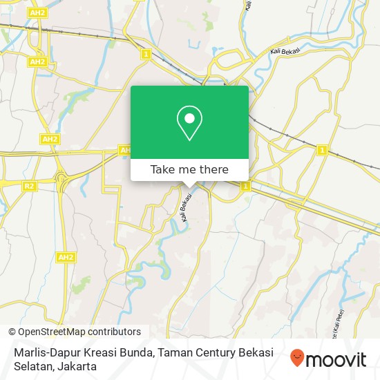 Marlis-Dapur Kreasi Bunda, Taman Century Bekasi Selatan map