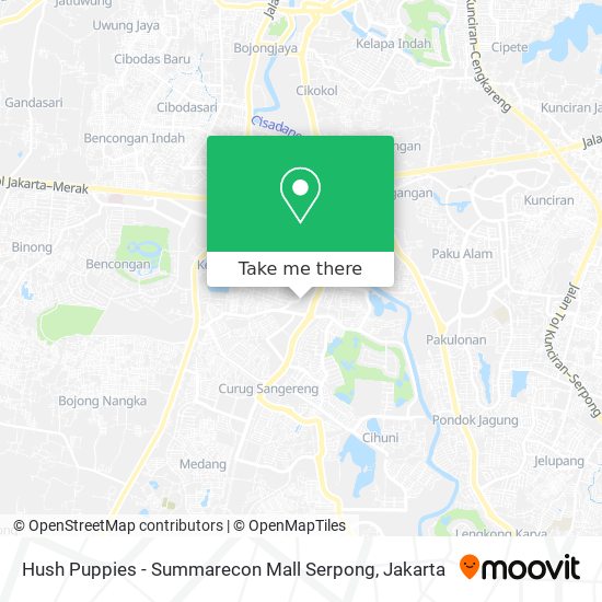 Hush Puppies - Summarecon Mall Serpong map