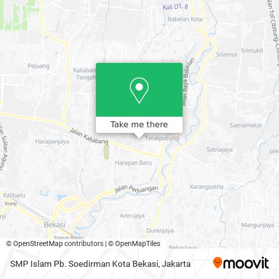 SMP Islam Pb. Soedirman Kota Bekasi map