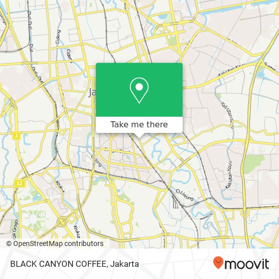 BLACK CANYON COFFEE, Jalan Cikini Raya map