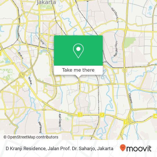 D Kranji Residence, Jalan Prof. Dr. Saharjo map