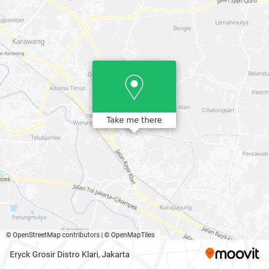 Eryck Grosir Distro Klari map