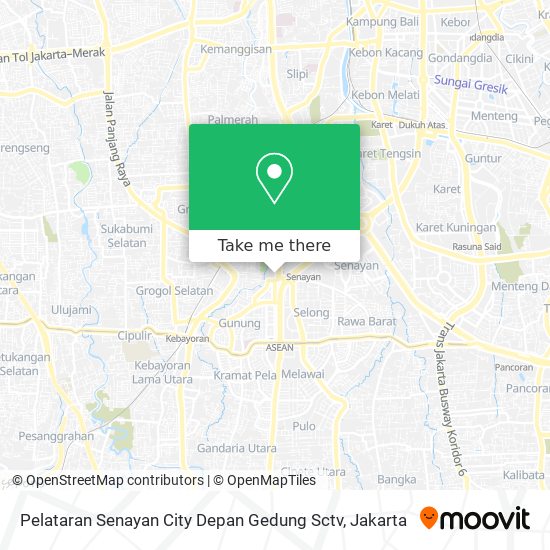 Pelataran Senayan City Depan Gedung Sctv map