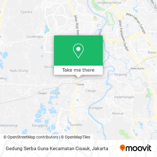 Gedung Serba Guna Kecamatan Cisauk map