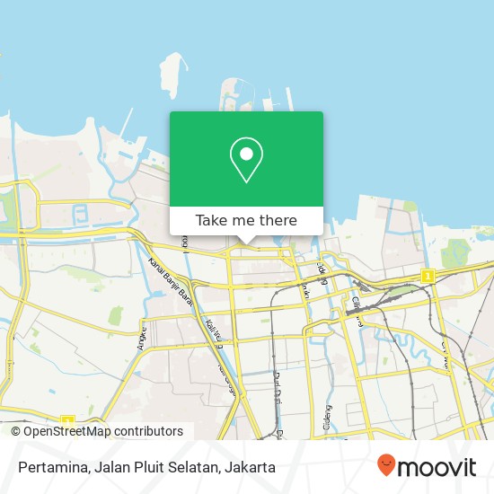 Pertamina, Jalan Pluit Selatan map