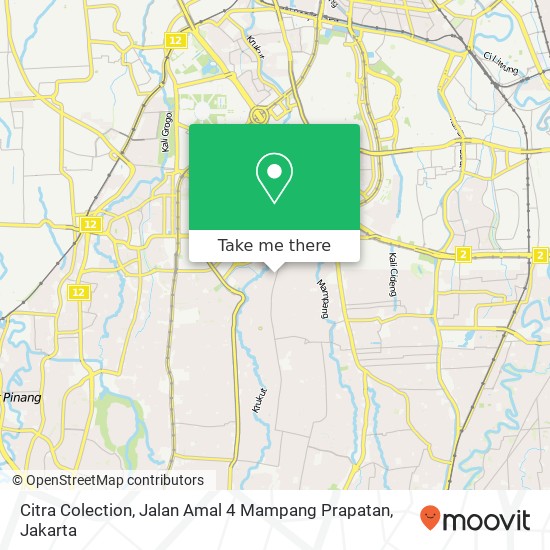 Citra Colection, Jalan Amal 4 Mampang Prapatan map