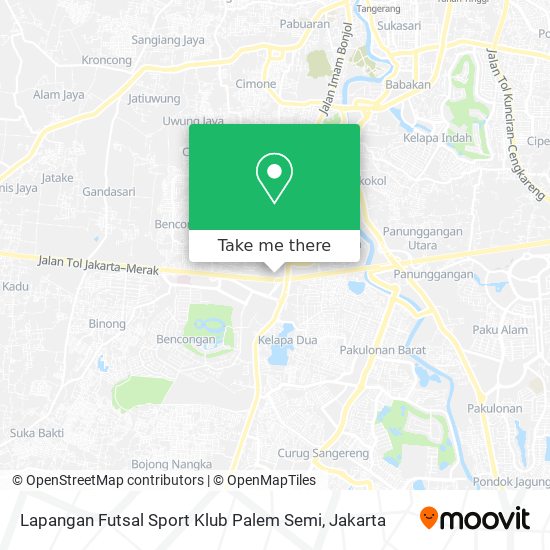 Lapangan Futsal Sport Klub Palem Semi map