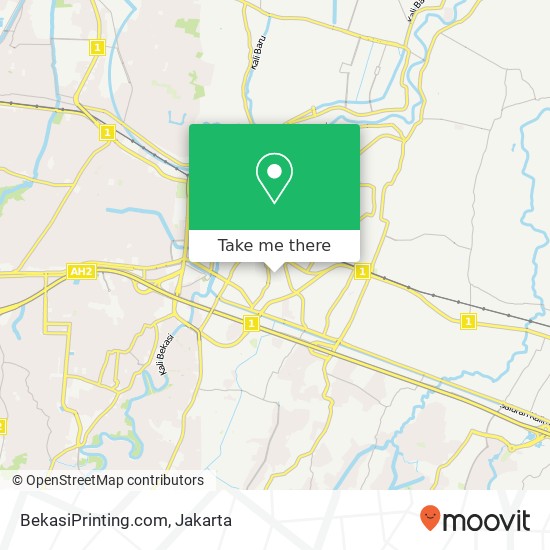 BekasiPrinting.com map