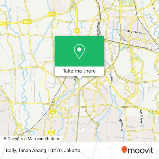 Bally, Tanah Abang 10270 map