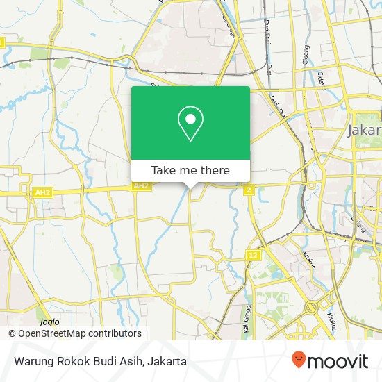 Warung Rokok Budi Asih, Jalan Batusari 1 Palmerah map