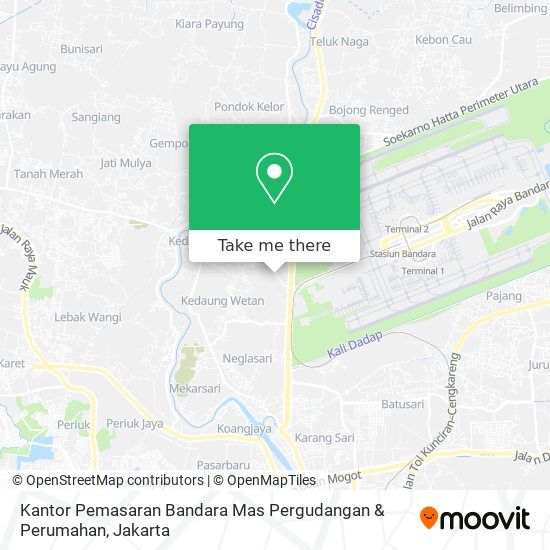 Kantor Pemasaran Bandara Mas Pergudangan & Perumahan map