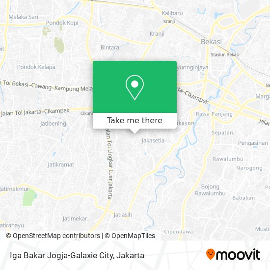 Iga Bakar Jogja-Galaxie City map