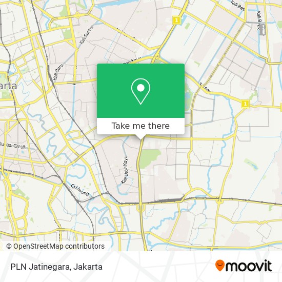 PLN Jatinegara map