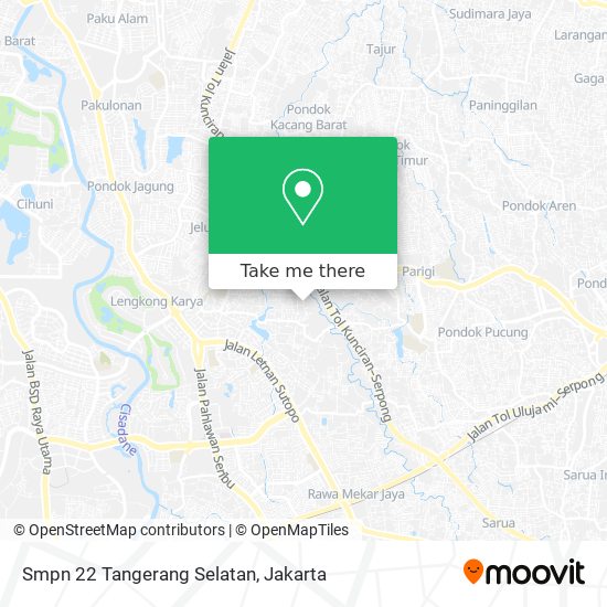 Smpn 22 Tangerang Selatan map