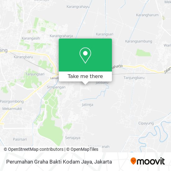 Perumahan Graha Bakti Kodam Jaya map