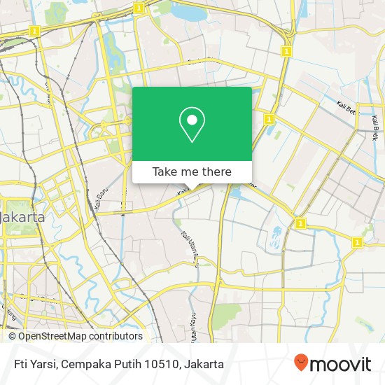 Fti Yarsi, Cempaka Putih 10510 map