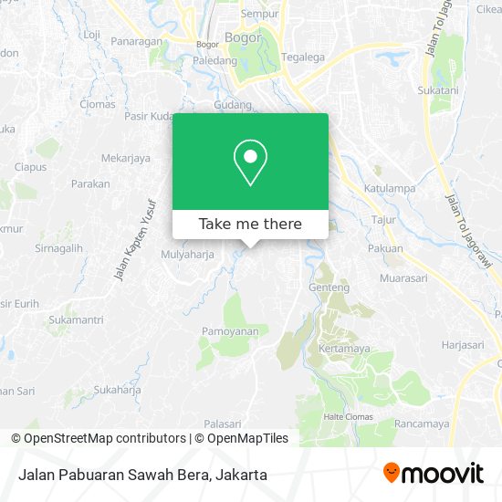 Jalan Pabuaran Sawah Bera map