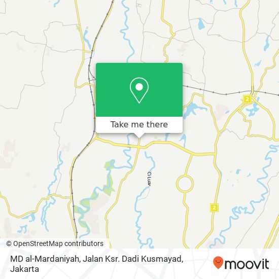 MD al-Mardaniyah, Jalan Ksr. Dadi Kusmayad map