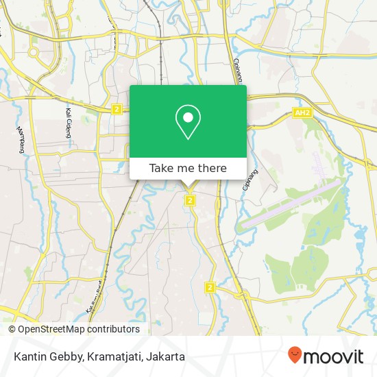 Kantin Gebby, Kramatjati map