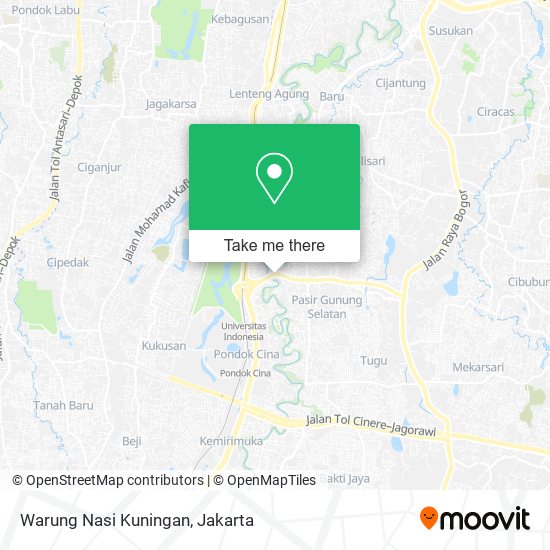 Warung Nasi Kuningan map