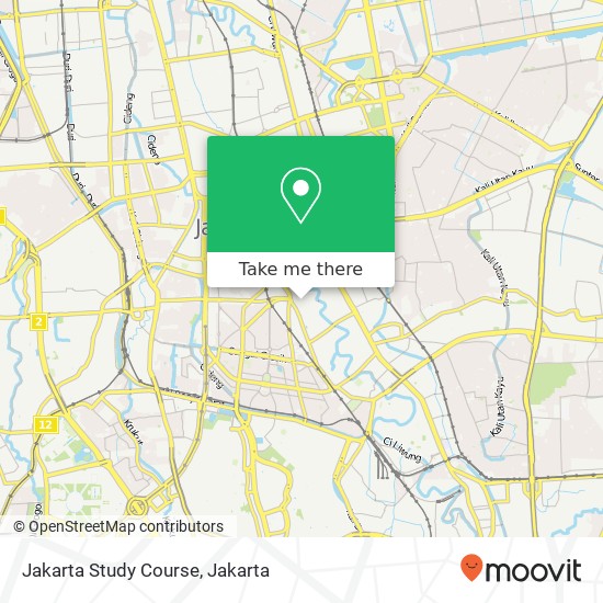 Jakarta Study Course, Jalan A. A. Kali Pasir map