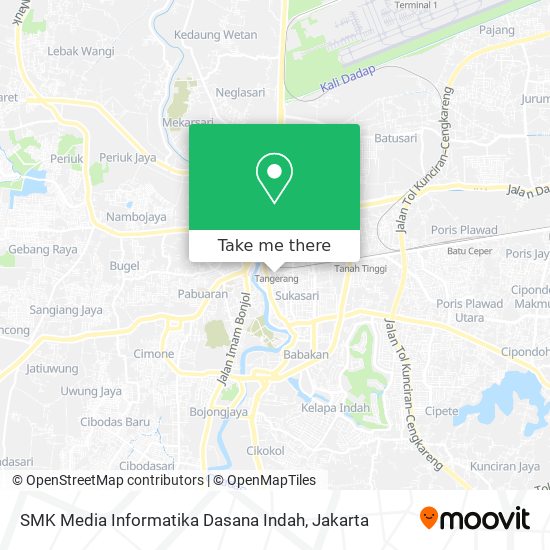 SMK Media Informatika Dasana Indah map