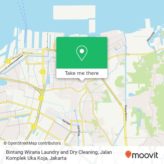 Bintang Wirana Laundry and Dry Cleaning, Jalan Komplek Uka Koja map