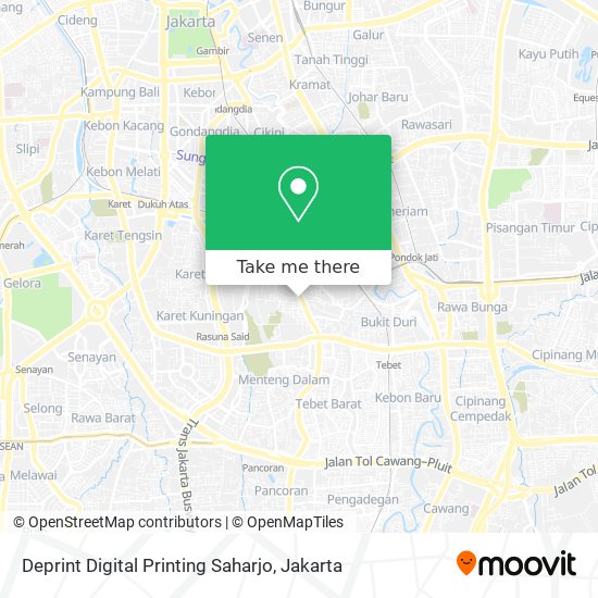 Deprint Digital Printing Saharjo map