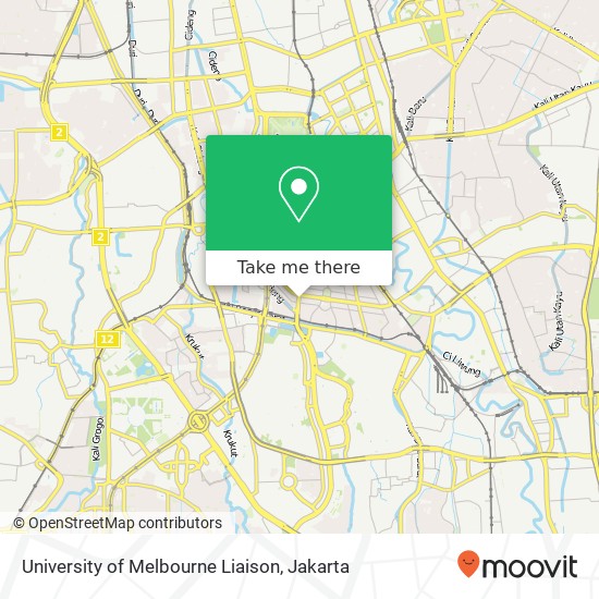 University of Melbourne Liaison, Jalan H. O. S. Cokroaminoto Menteng map