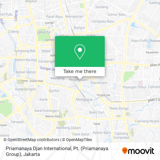 Priamanaya Djan International, Pt. (Priamanaya Group) map