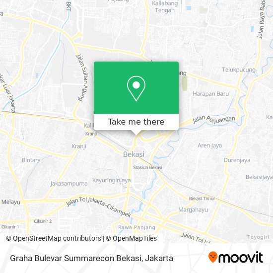 Graha Bulevar Summarecon Bekasi map