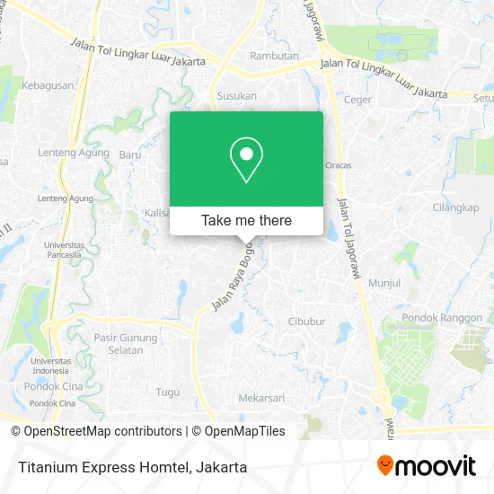 Titanium Express Homtel map