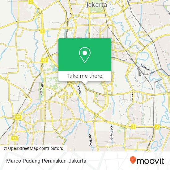 Marco Padang Peranakan, Jalan Prof. Dr. Satrio Setiabudi map