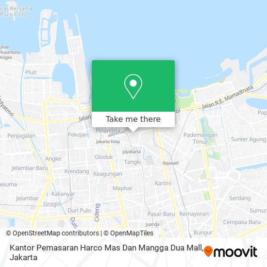 Kantor Pemasaran Harco Mas Dan Mangga Dua Mall map