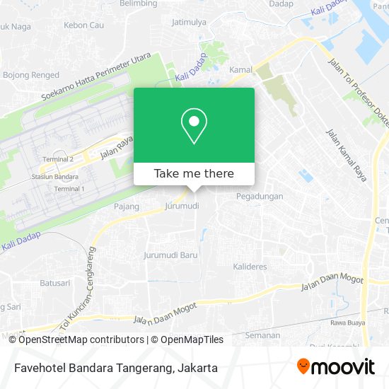 Favehotel Bandara Tangerang map