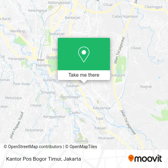 Kantor Pos Bogor Timur map