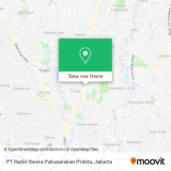 PT Radio Swara Pakusarakan Pratita map