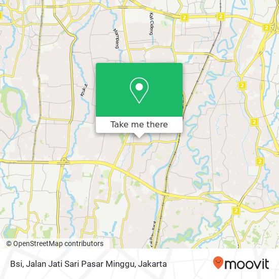 Bsi, Jalan Jati Sari Pasar Minggu map