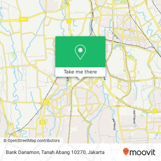 Bank Danamon, Tanah Abang 10270 map