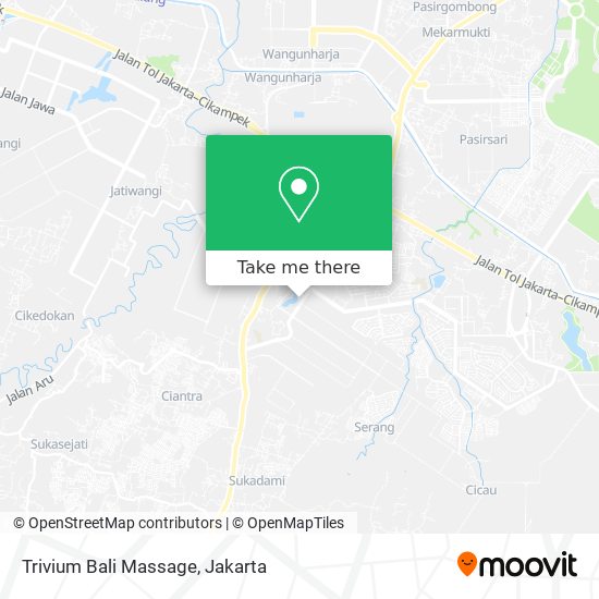 Trivium Bali Massage map