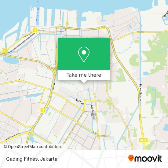 Gading Fitnes map