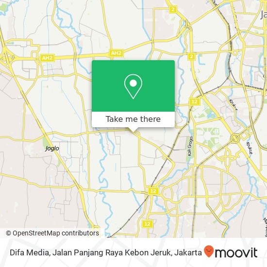 Difa Media, Jalan Panjang Raya Kebon Jeruk map