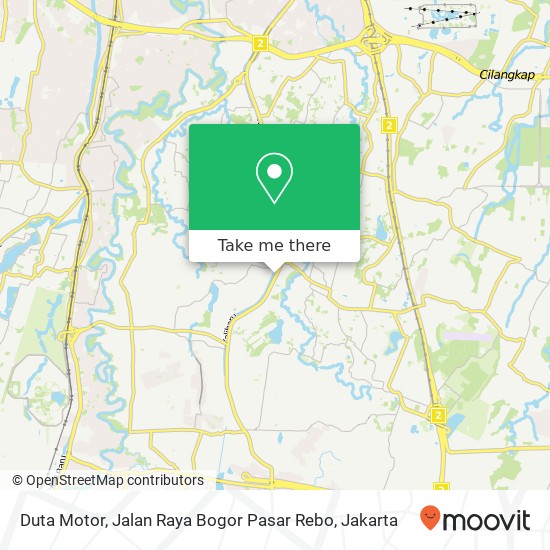 Duta Motor, Jalan Raya Bogor Pasar Rebo map