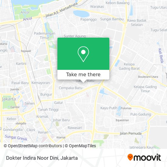 Dokter Indira Noor Dini map