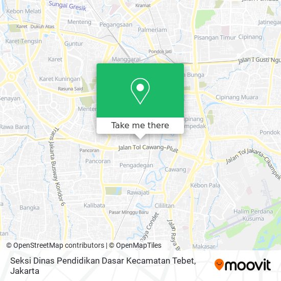 Seksi Dinas Pendidikan Dasar Kecamatan Tebet map