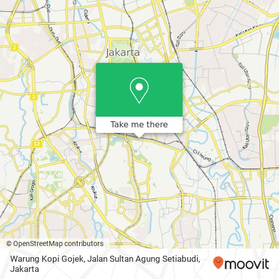 Warung Kopi Gojek, Jalan Sultan Agung Setiabudi map