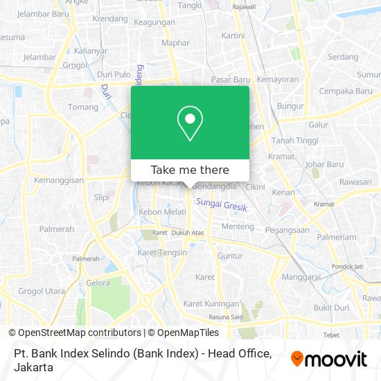 Pt. Bank Index Selindo (Bank Index) - Head Office map