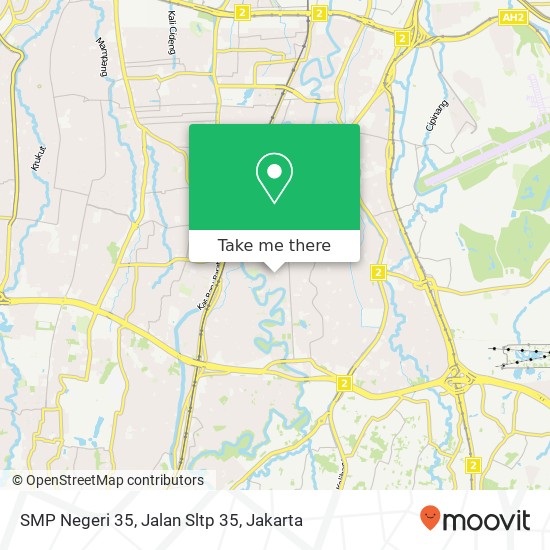 SMP Negeri 35, Jalan Sltp 35 map