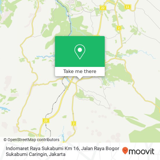 Indomaret Raya Sukabumi Km 16, Jalan Raya Bogor Sukabumi Caringin map